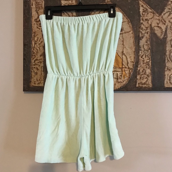 Vintage Mint One Piece Cover Up - Picture 2 of 5